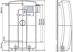 Размеры Stiebel Eltron DDC 35 E Размеры Stiebel Eltron DDC 35 E